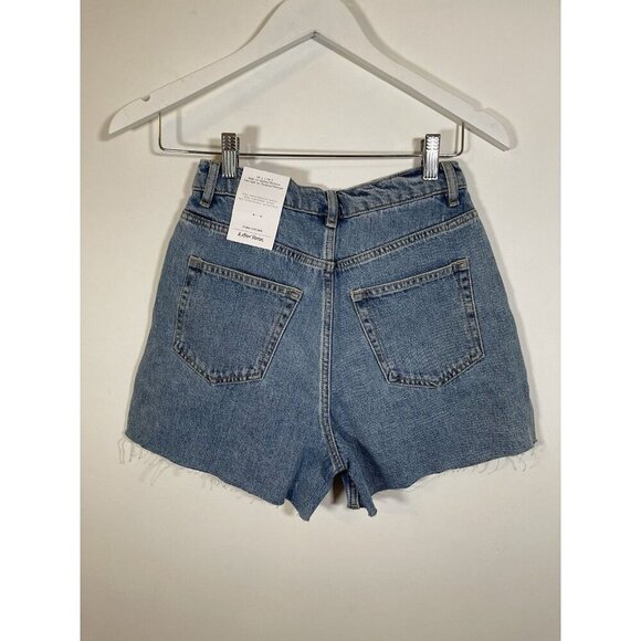 Paris‎ Atelier & Other Stories Women Denim Cutoff Shorts SZ 2 High Waist - Picture 2 of 7